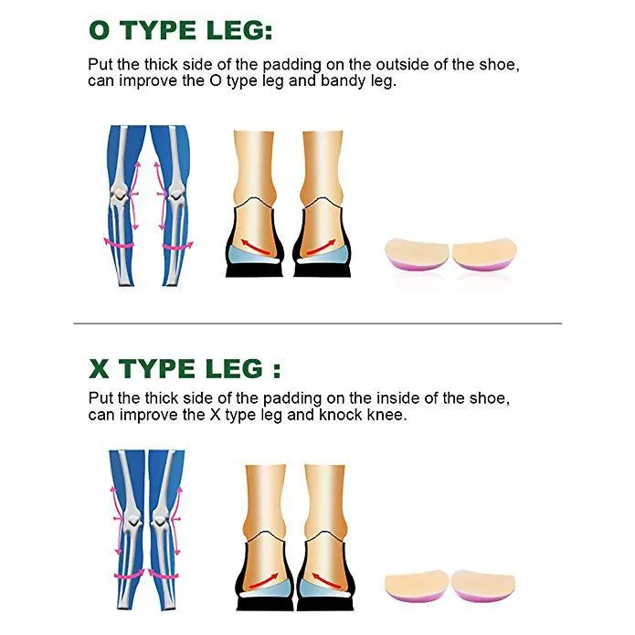 4pcs Gel Orthopedic Shoe Insoles Heel Cushion Insert