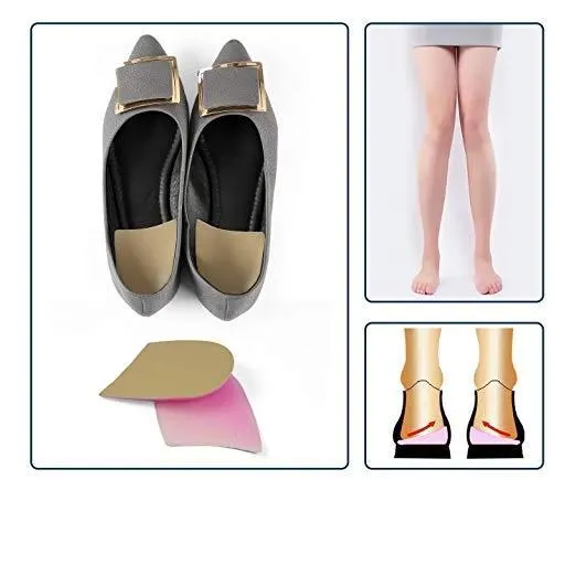 4pcs Gel Orthopedic Shoe Insoles Heel Cushion Insert
