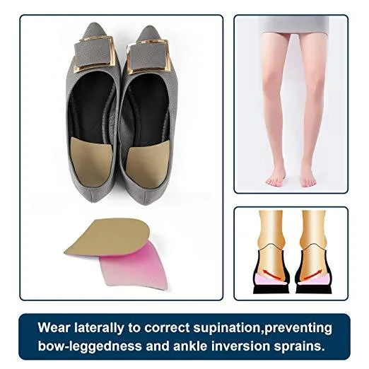 4pcs Gel Orthopedic Shoe Insoles Heel Cushion Insert