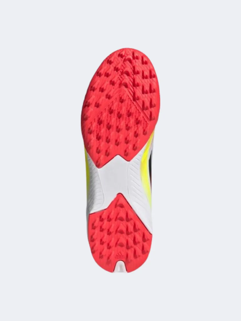 Adidas F50 League Tf Kids Football Shoes White/Black/Yellow