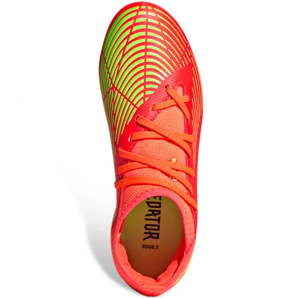 adidas Jr. Predator Edge.3 FG Soccer Cleats (Solar Red/Team Solar Yellow)