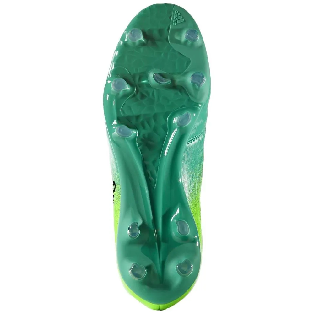 Adidas Youth X 16.1 FG Soccer Cleat - Solar Green/Black/Green