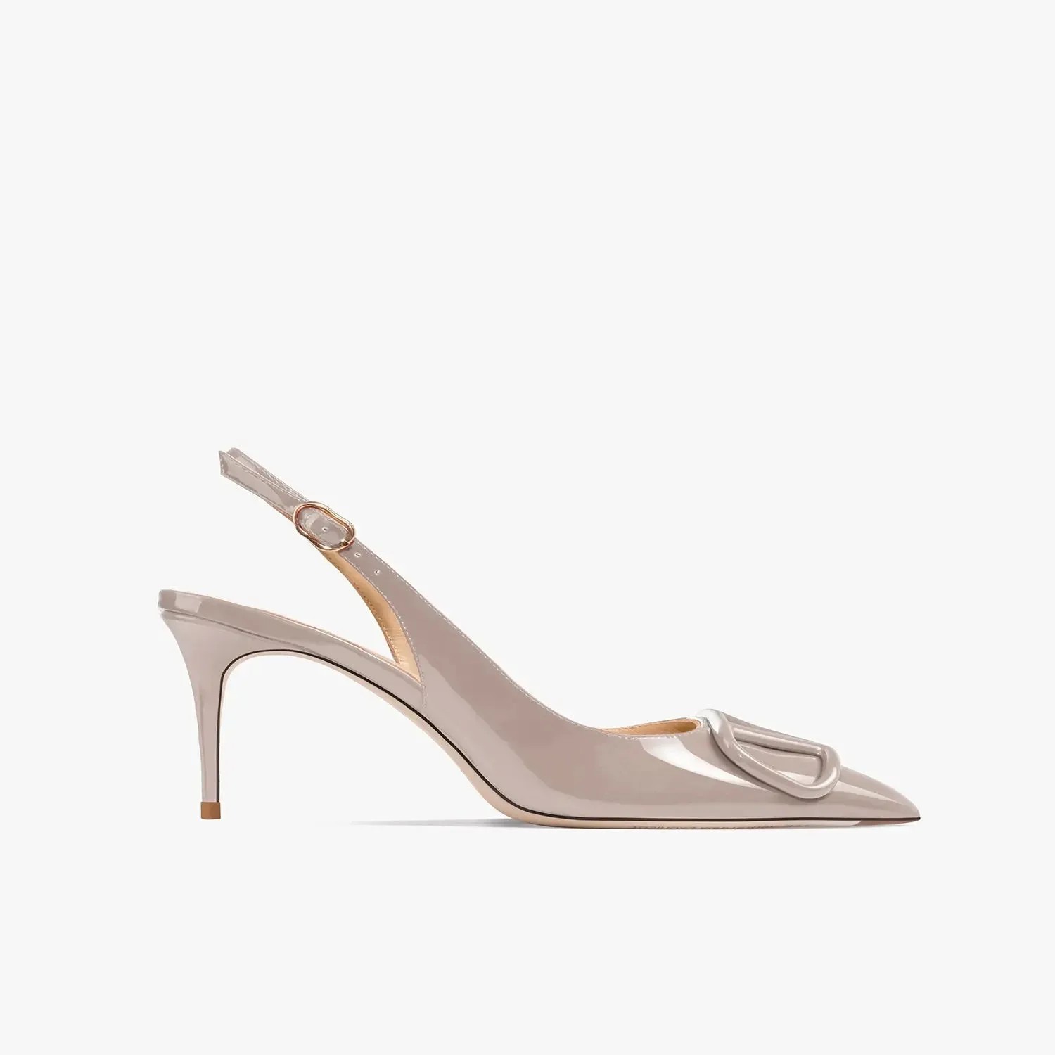 Adora Grey Slingback Sandals