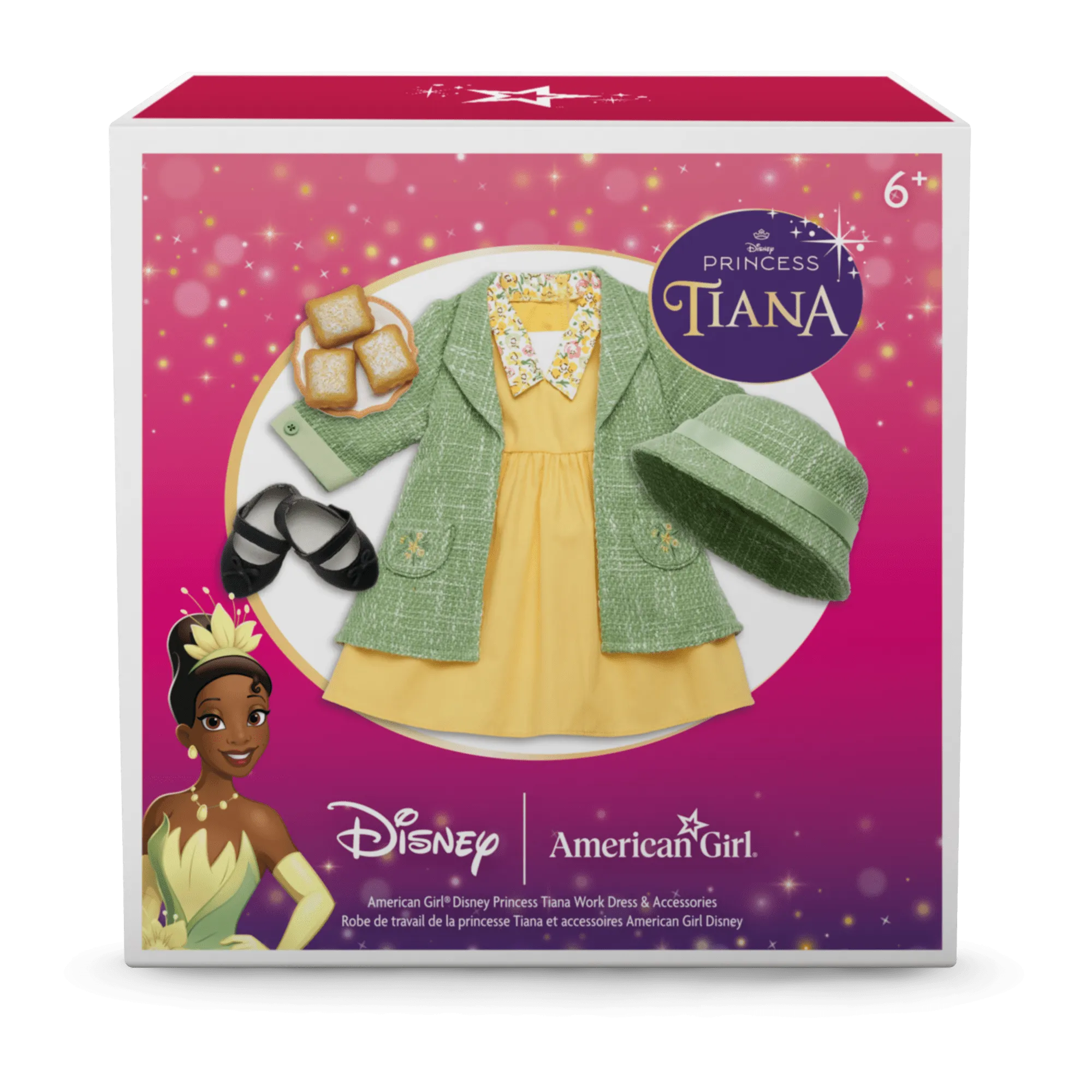 American Girl® Disney Princess Tiana Work Dress & Accessories for 18-inch Dolls