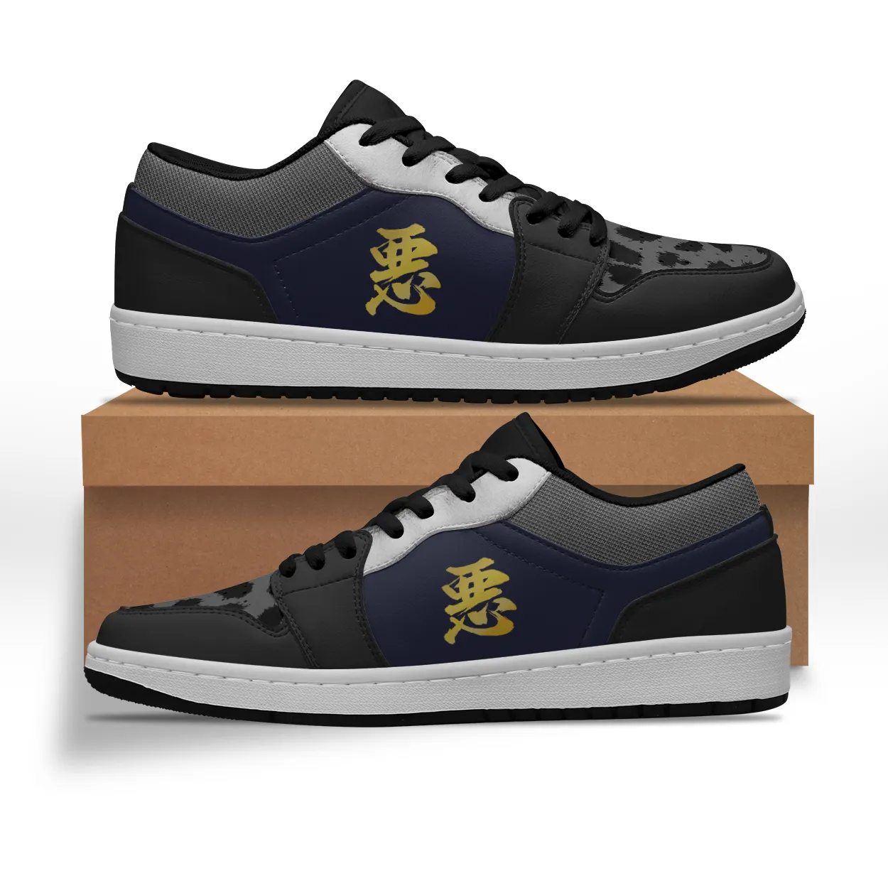 Armor King "悪" Kanji Equil Low Kicks 2P - Womens
