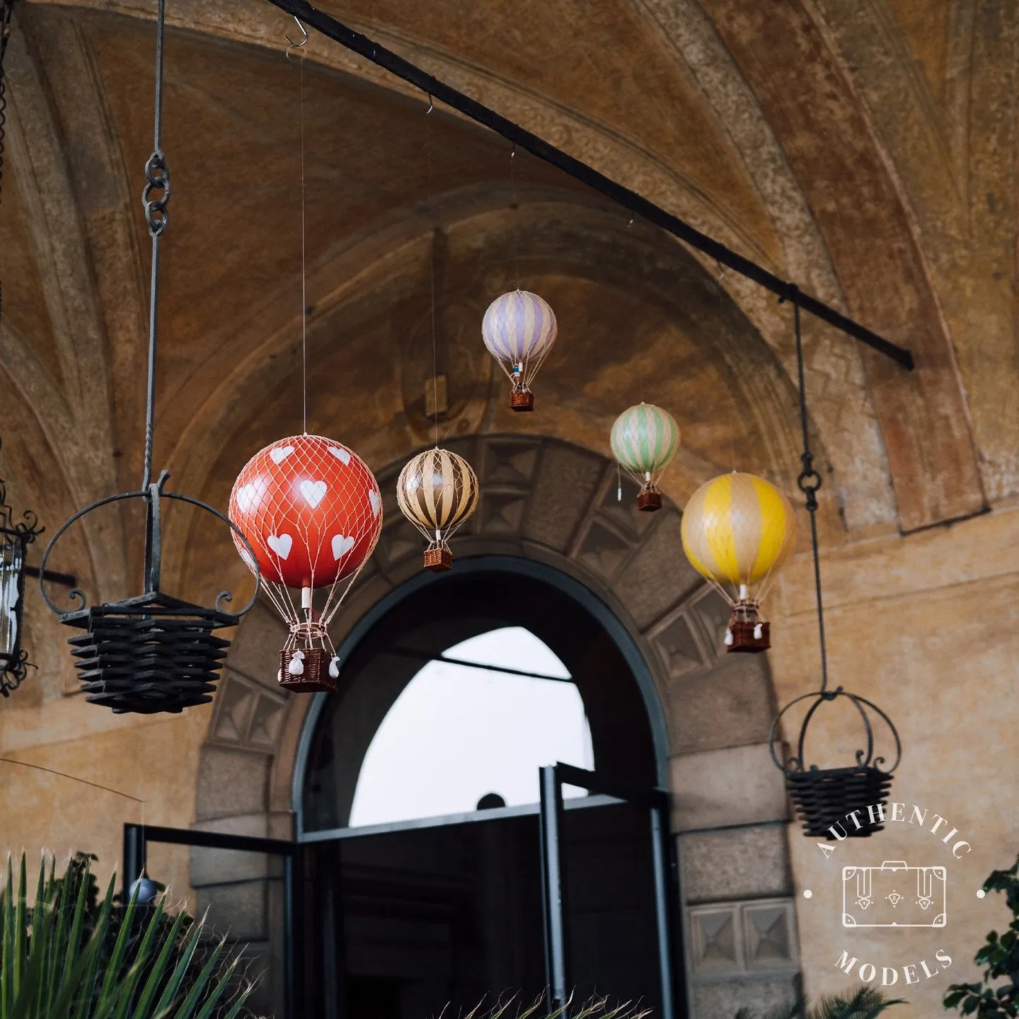 Authentic Models Royal Aero, Mint - Hot Air Balloon Hanging Decor - 56cm