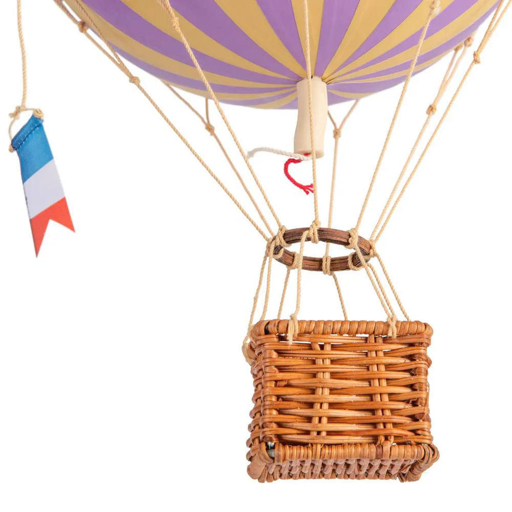Authentic Models Travels Light, Lavender - Hot Air Balloon Hanging Decor - 30cm