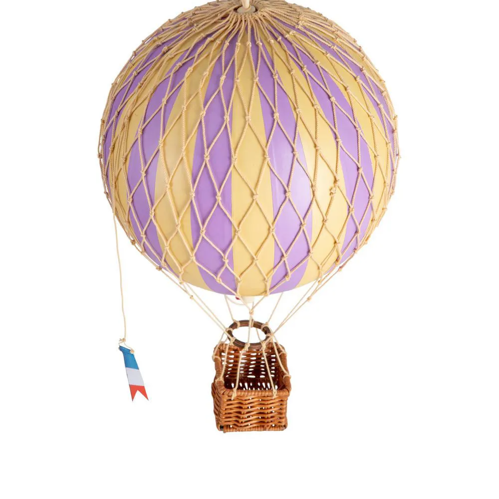 Authentic Models Travels Light, Lavender - Hot Air Balloon Hanging Decor - 30cm