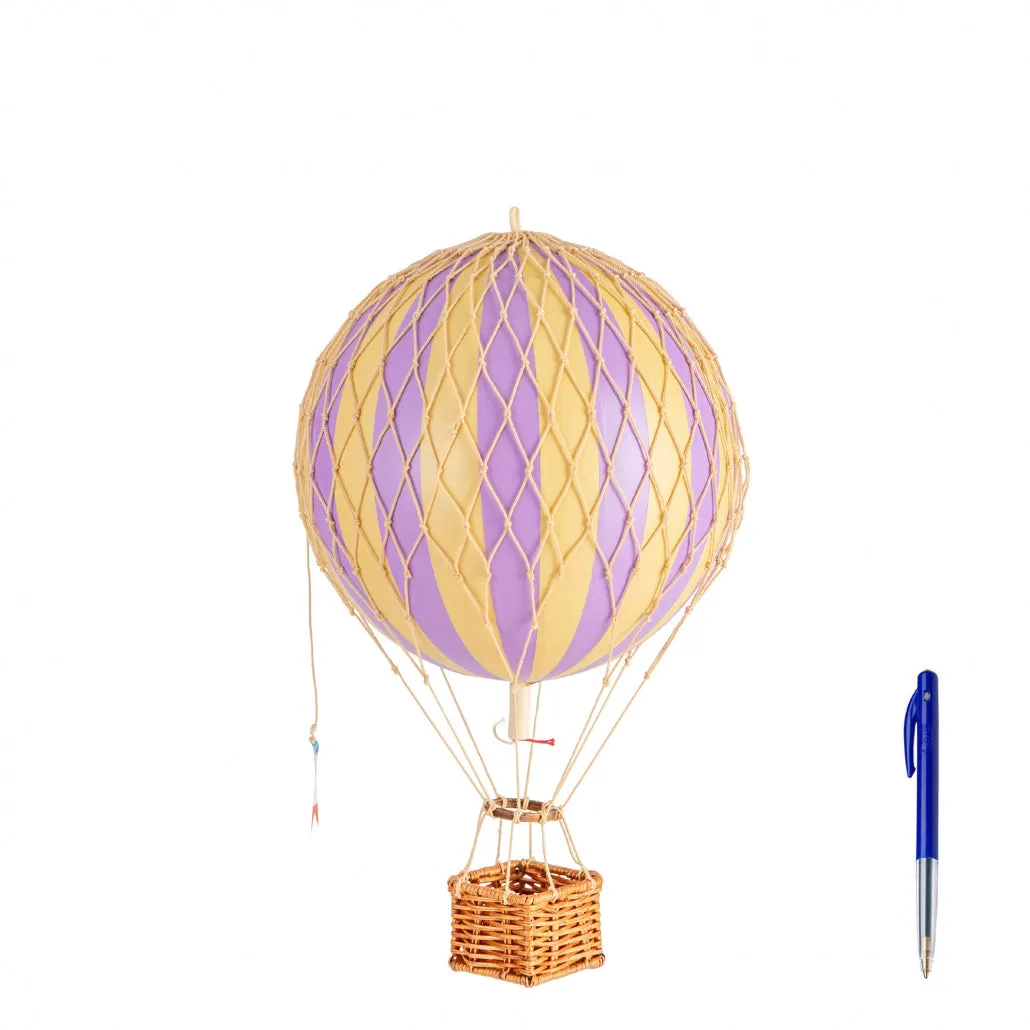 Authentic Models Travels Light, Lavender - Hot Air Balloon Hanging Decor - 30cm
