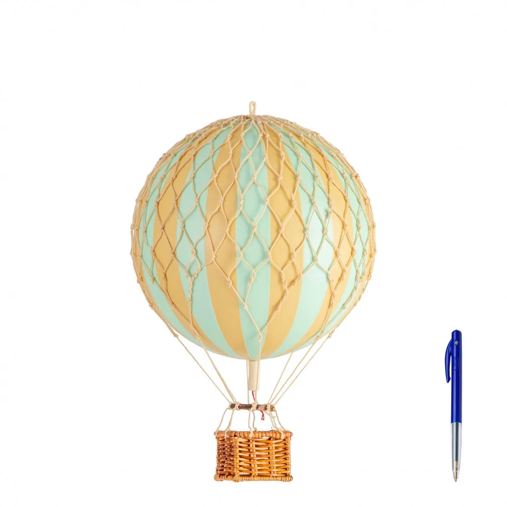 Authentic Models Travels Light, Mint - Hot Air Balloon Hanging Decor - 30cm