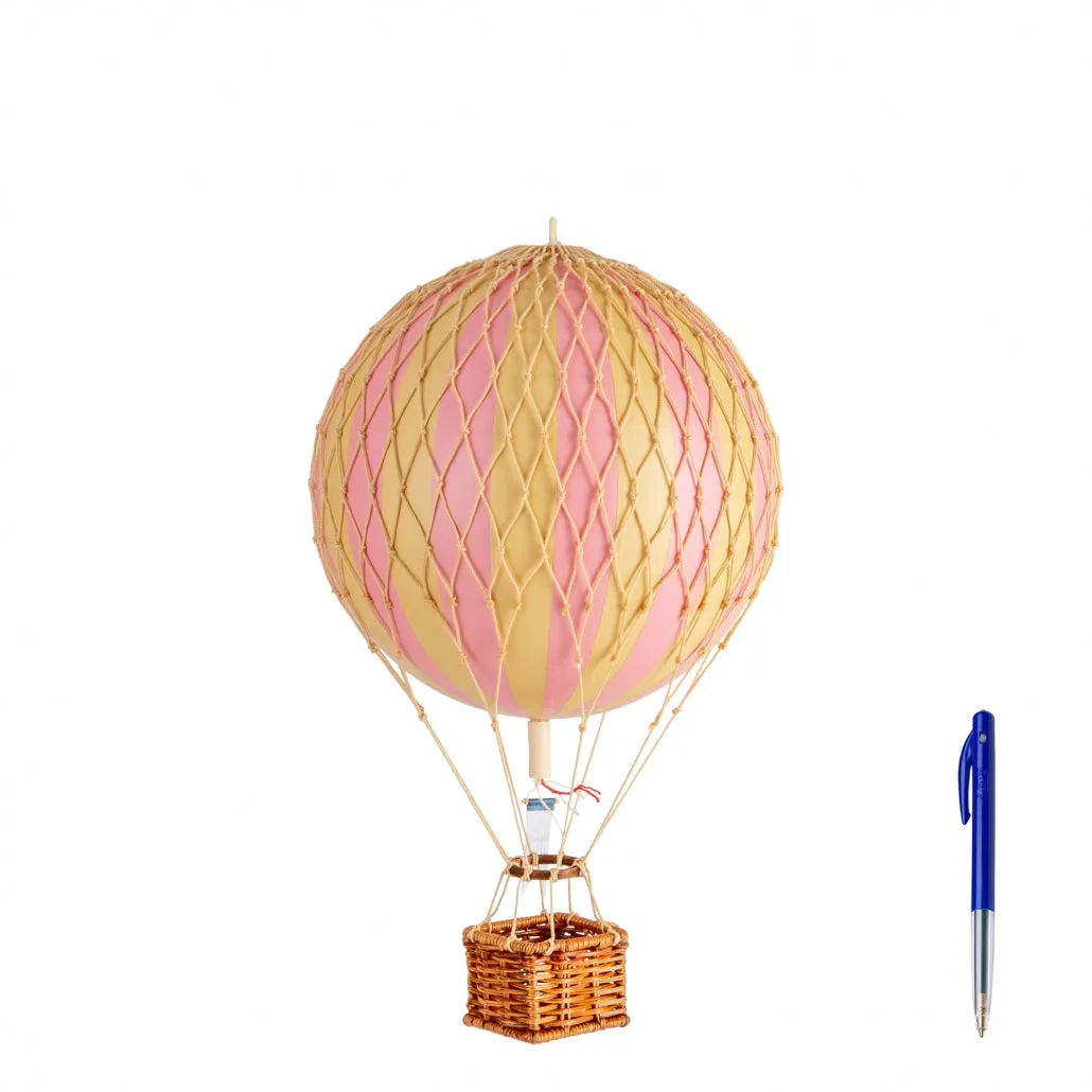 Authentic Models Travels Light, Pink - Hot Air Balloon Hanging Decor - 30cm