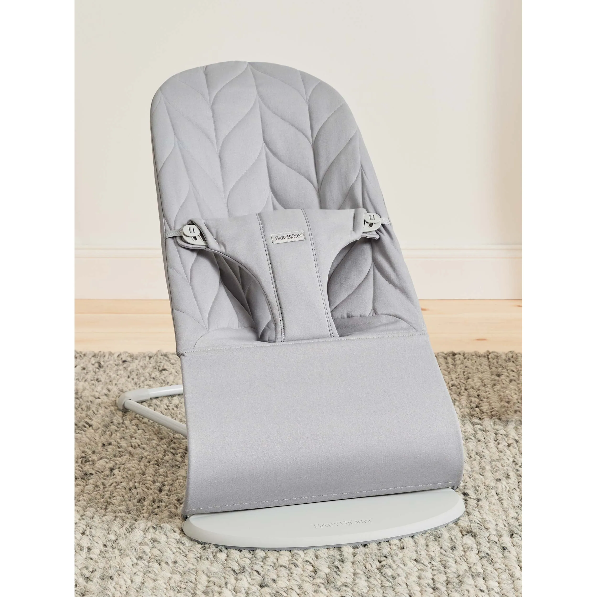 Bouncer Bliss Cotton Petal Quilt - Light Grey PRE ORDER DEC