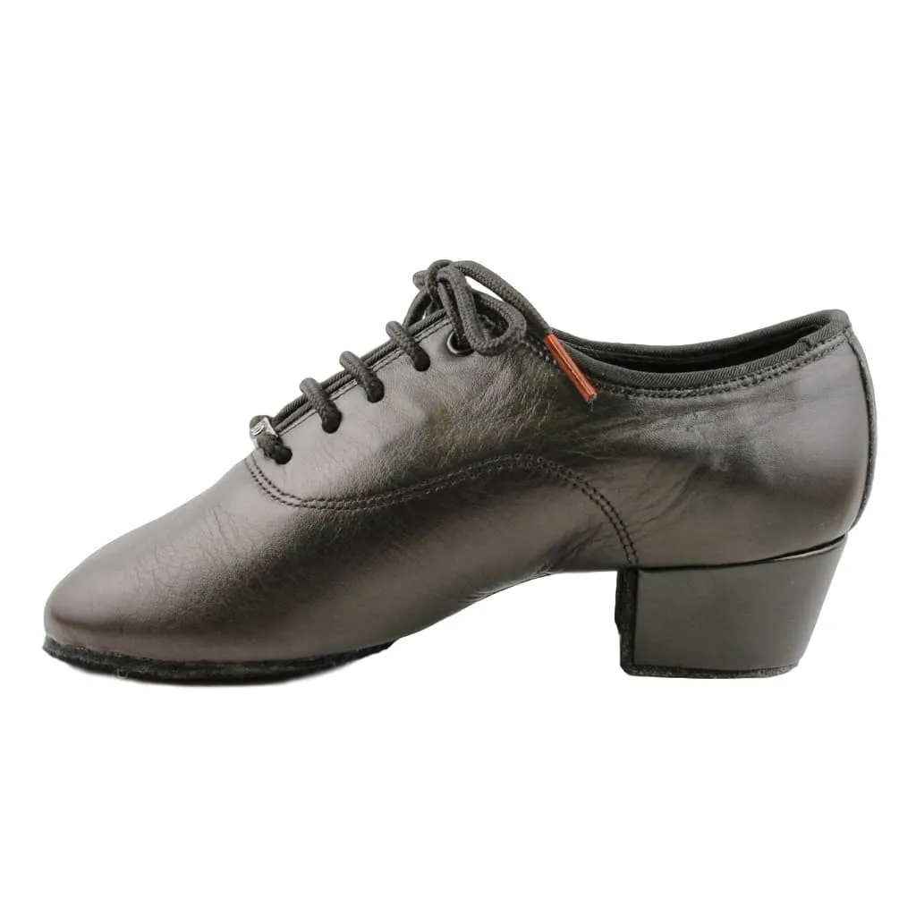 Boys' Latin Dance Shoes, Model 802, Black Leather