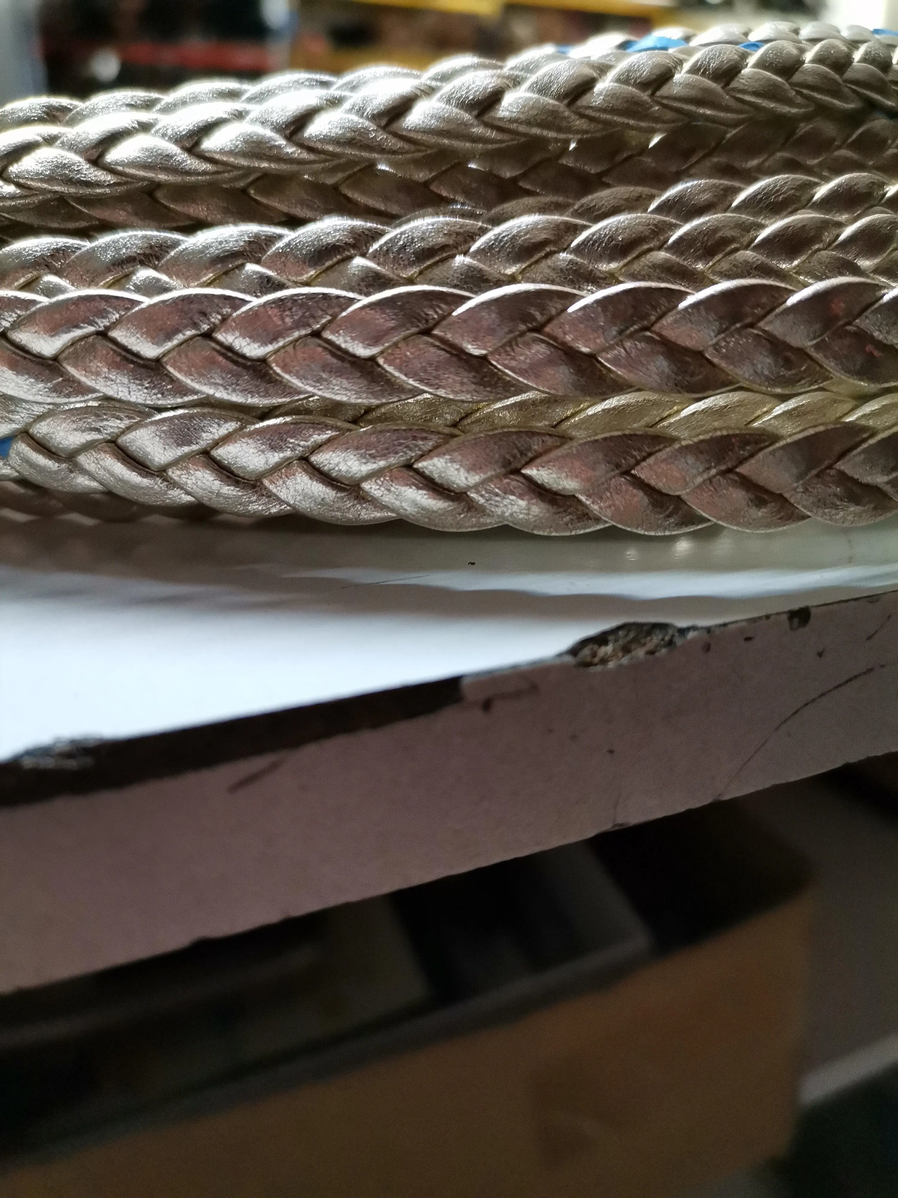 Braided leather straps, Knitted leather straps 0,8mm, Leather straps for DIY, Leather strips, Bracelet leather width 0,8mm(2oz)