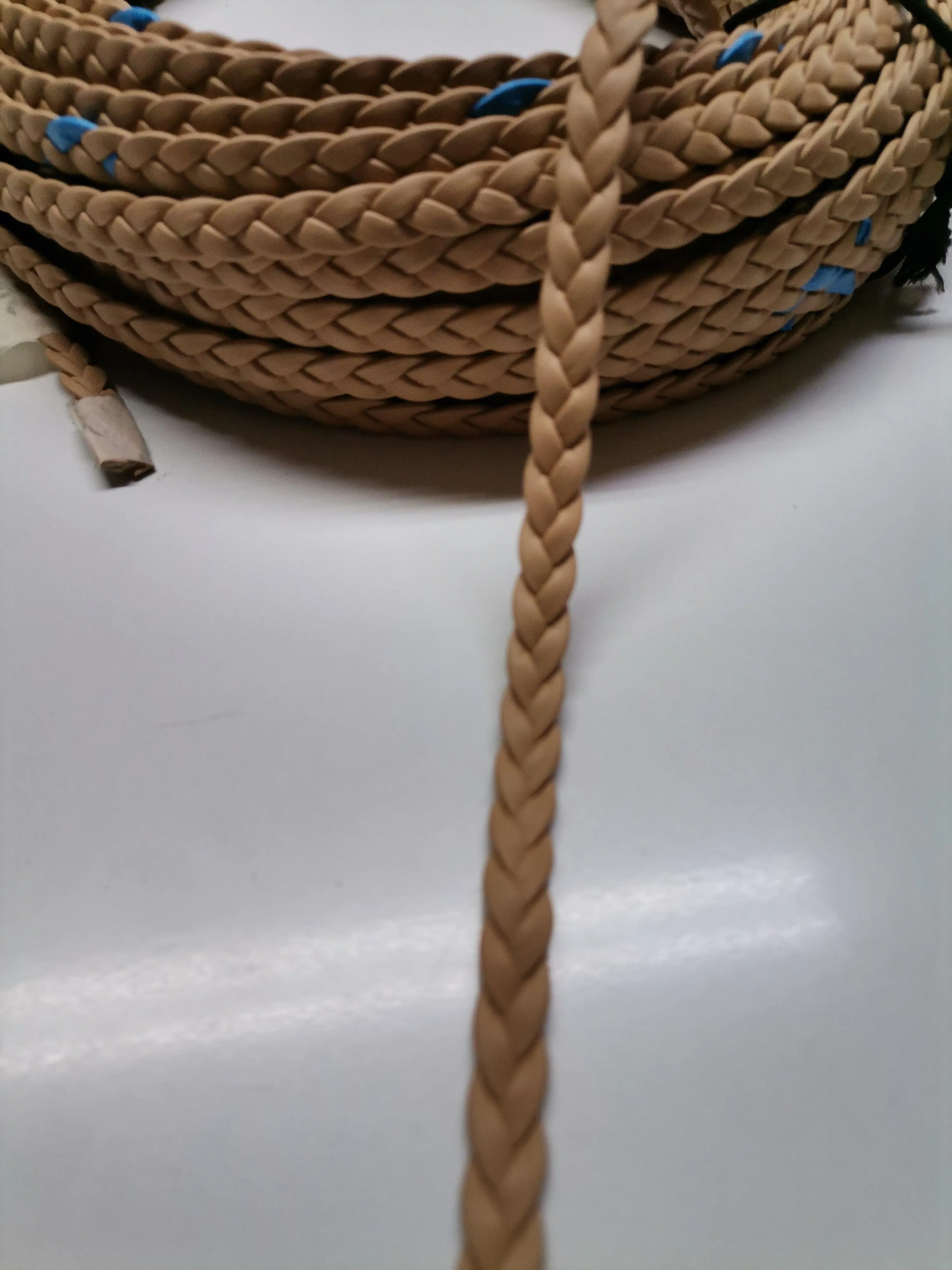Braided leather straps, Knitted leather straps 0,8mm, Leather straps for DIY, Leather strips, Bracelet leather width 0,8mm(2oz)