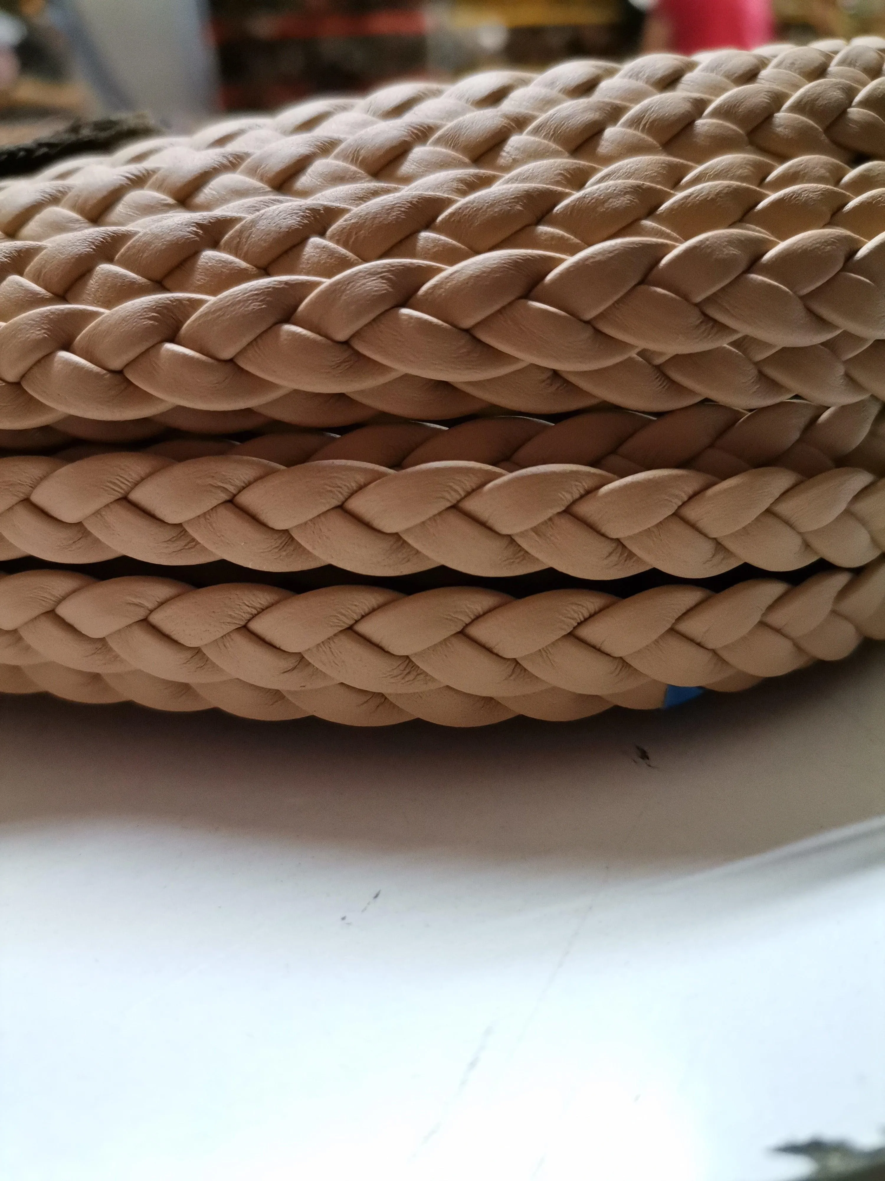 Braided leather straps, Knitted leather straps 0,8mm, Leather straps for DIY, Leather strips, Bracelet leather width 0,8mm(2oz)