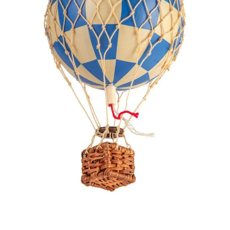 Check Bleu Mini Hot Air Balloon