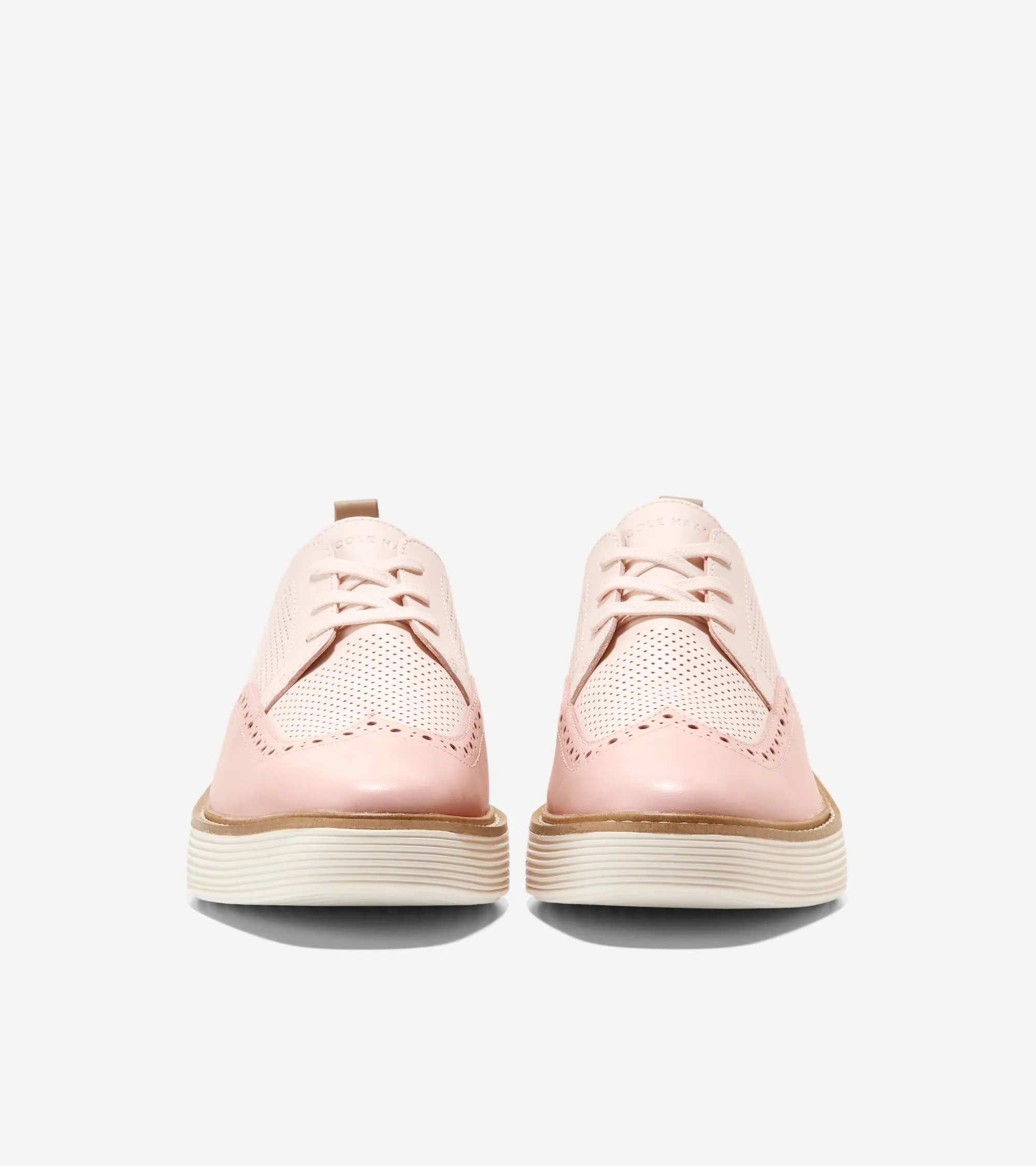 Cole Haan Original Grand Platform Wingtip Oxford Rosewater Lace Up Sneakers
