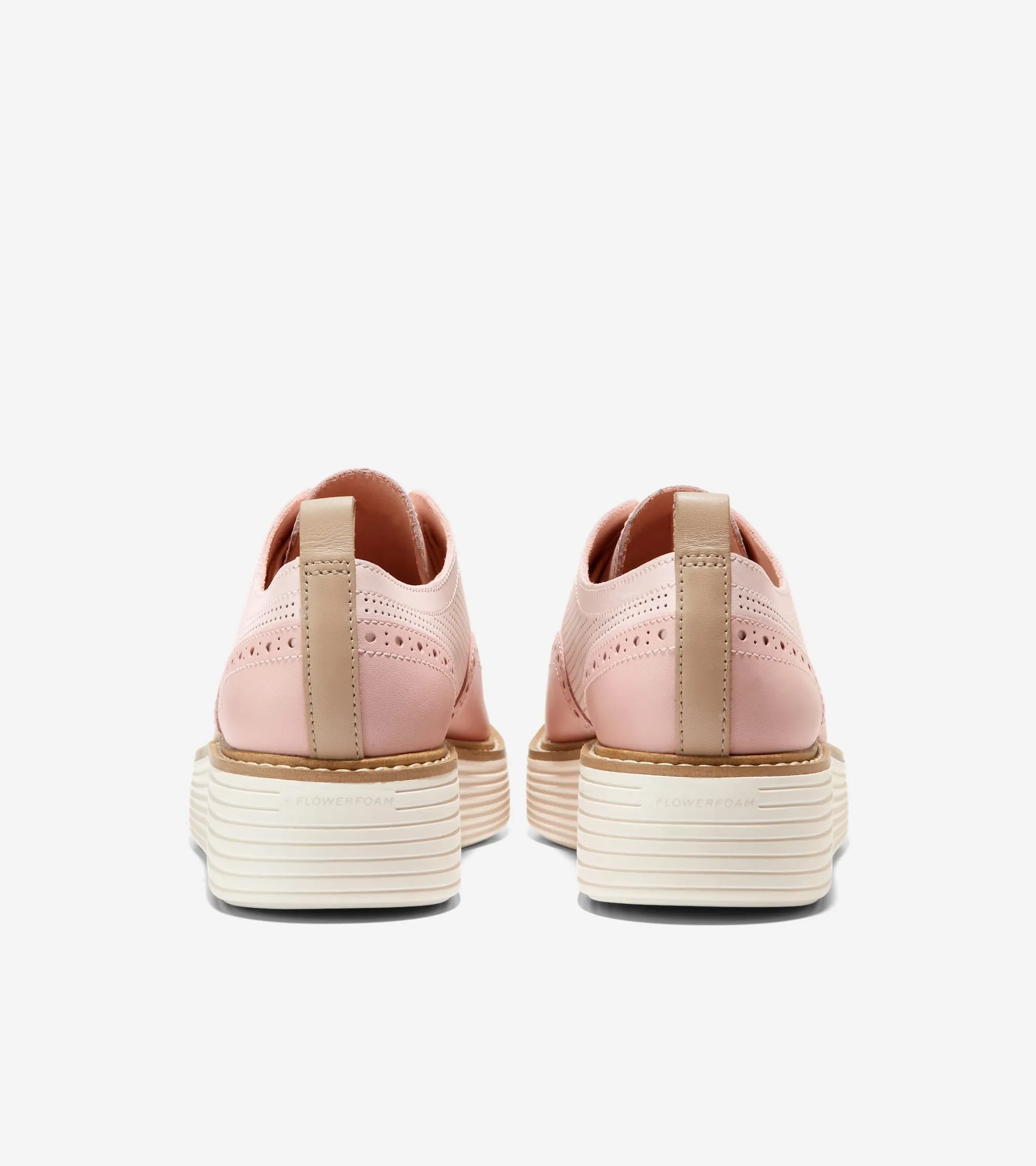Cole Haan Original Grand Platform Wingtip Oxford Rosewater Lace Up Sneakers