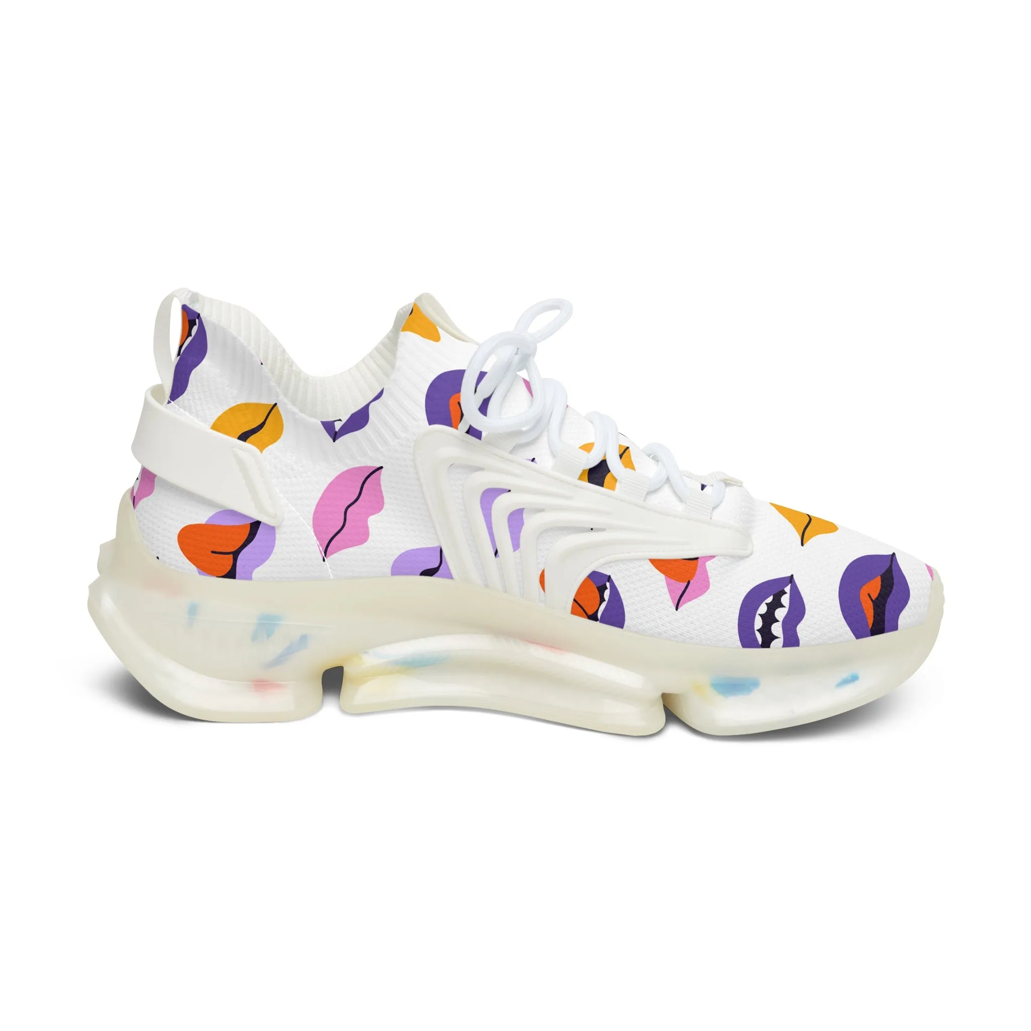 Colorful Lips Women's Mesh Sneakers