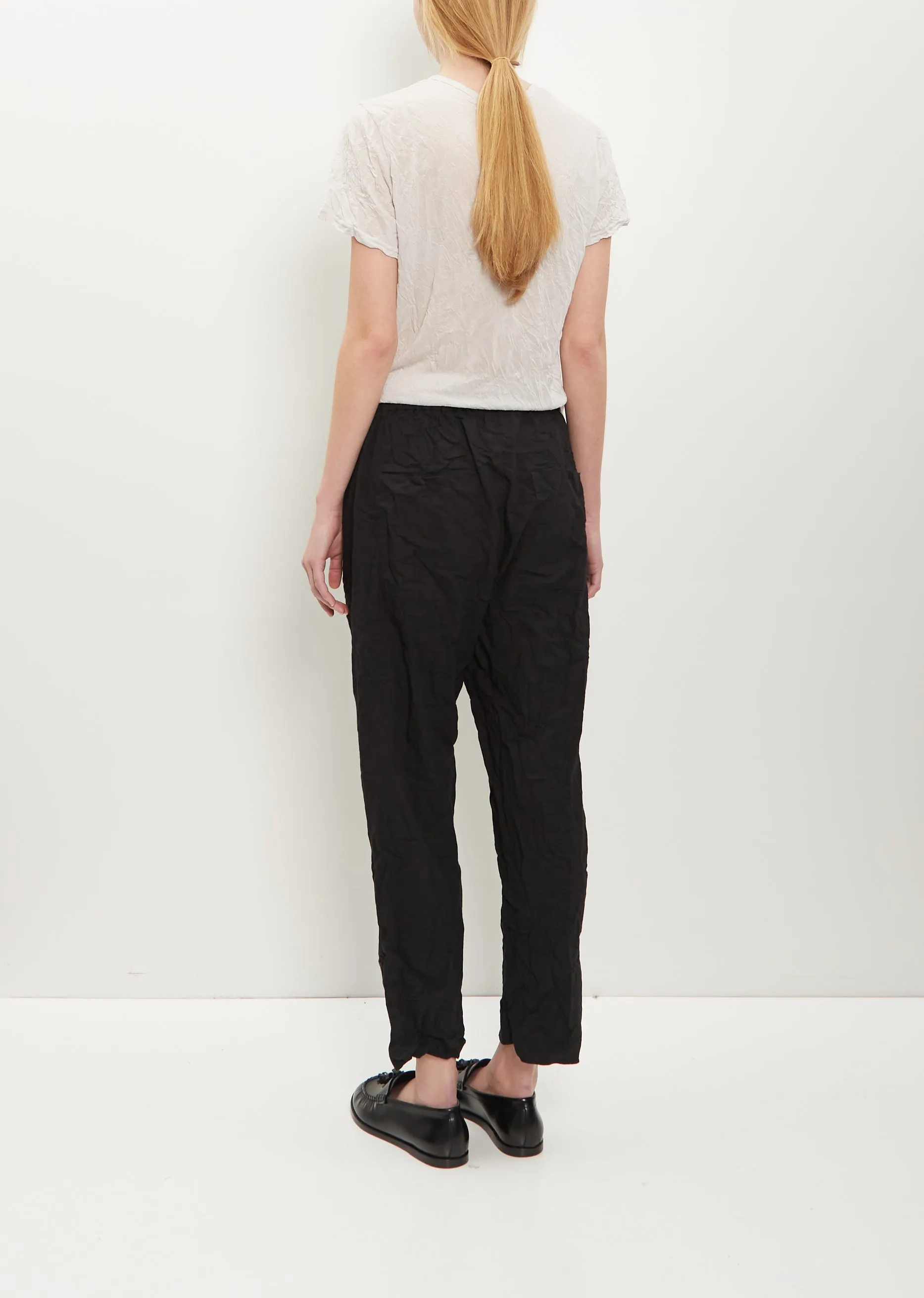 Crinkle Loose Slim Pants
