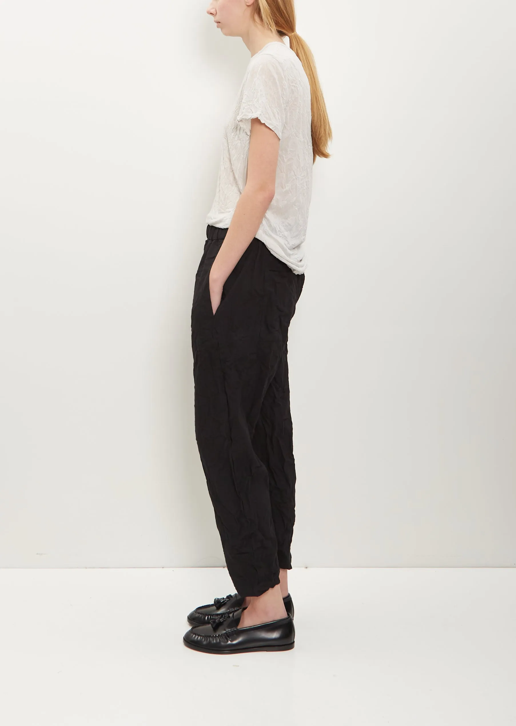 Crinkle Loose Slim Pants
