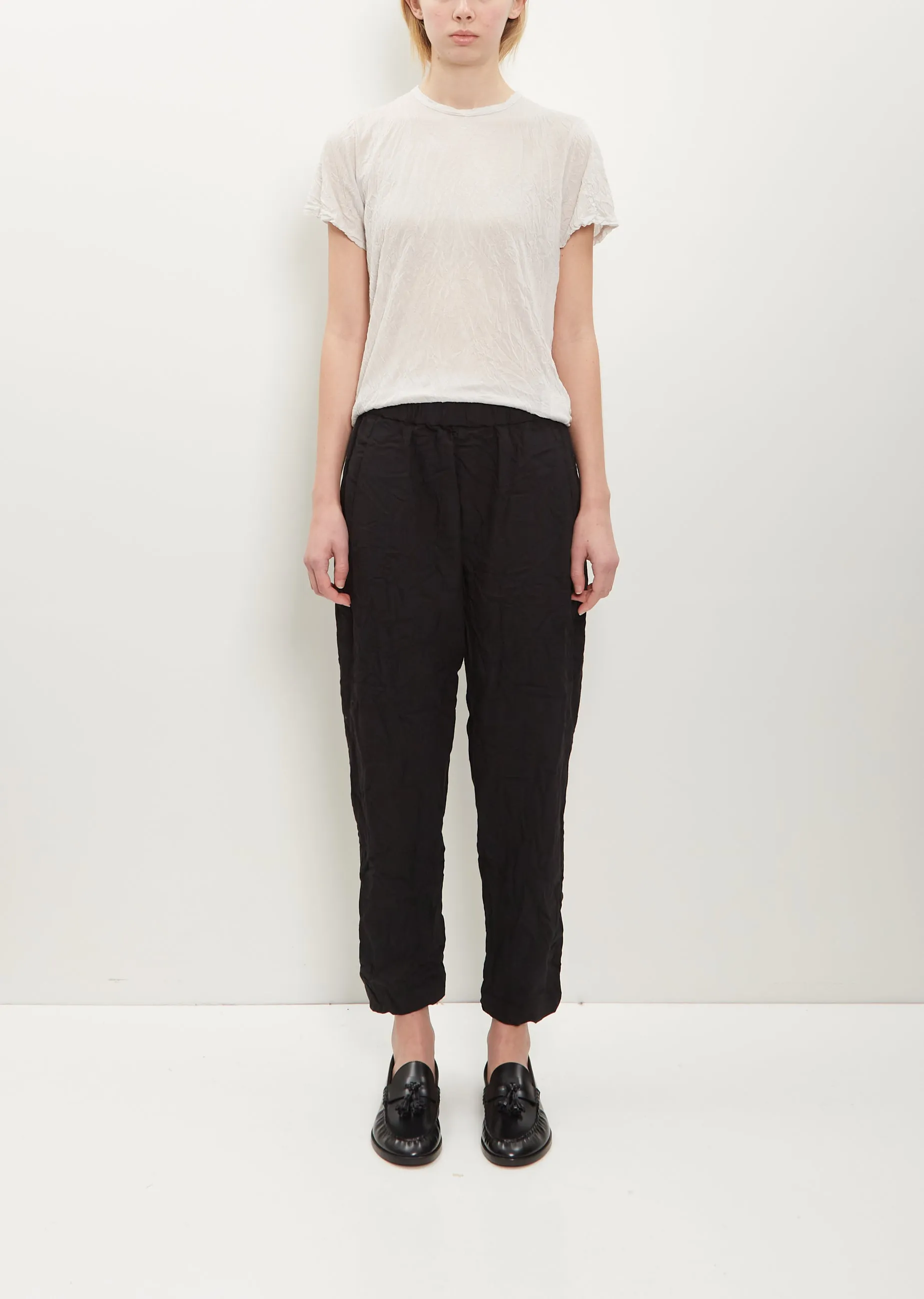 Crinkle Loose Slim Pants