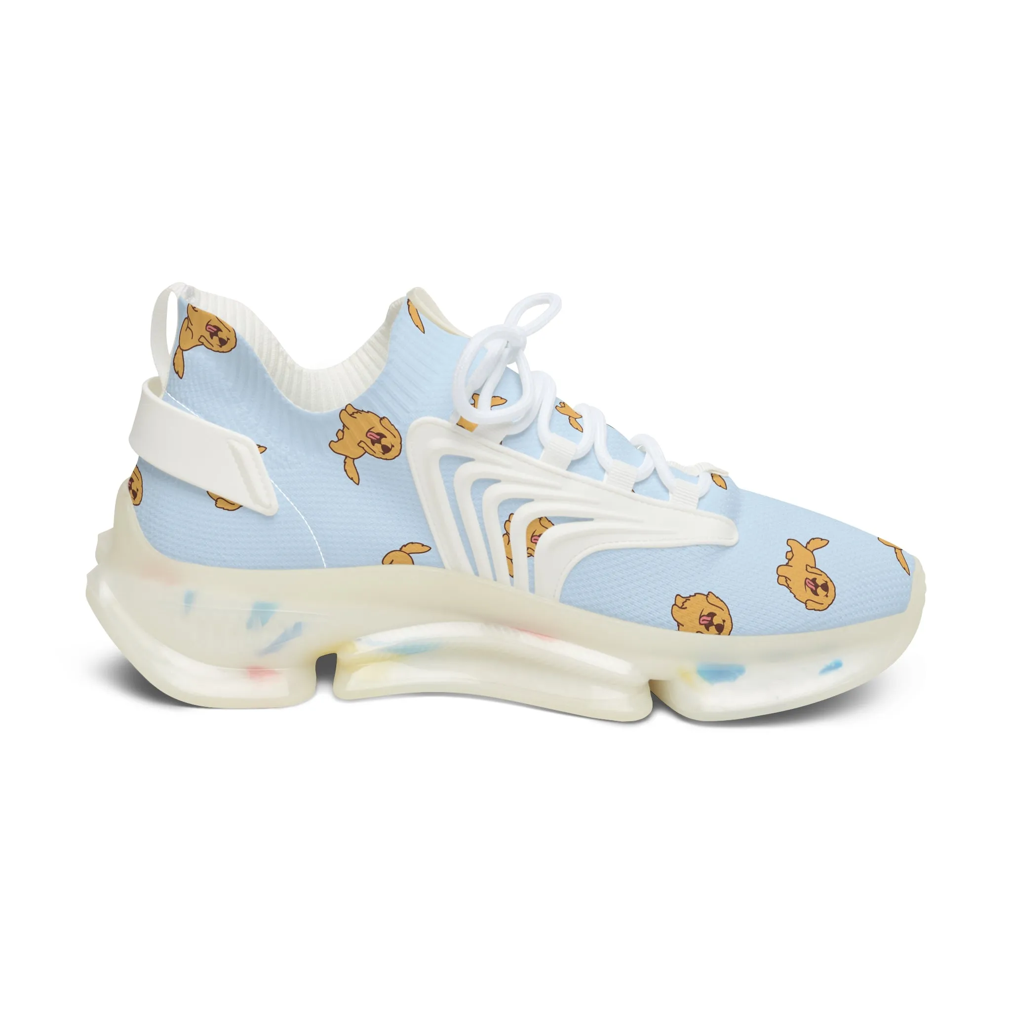 Cute Golden Retriever Dog Women's Mesh Sneakers