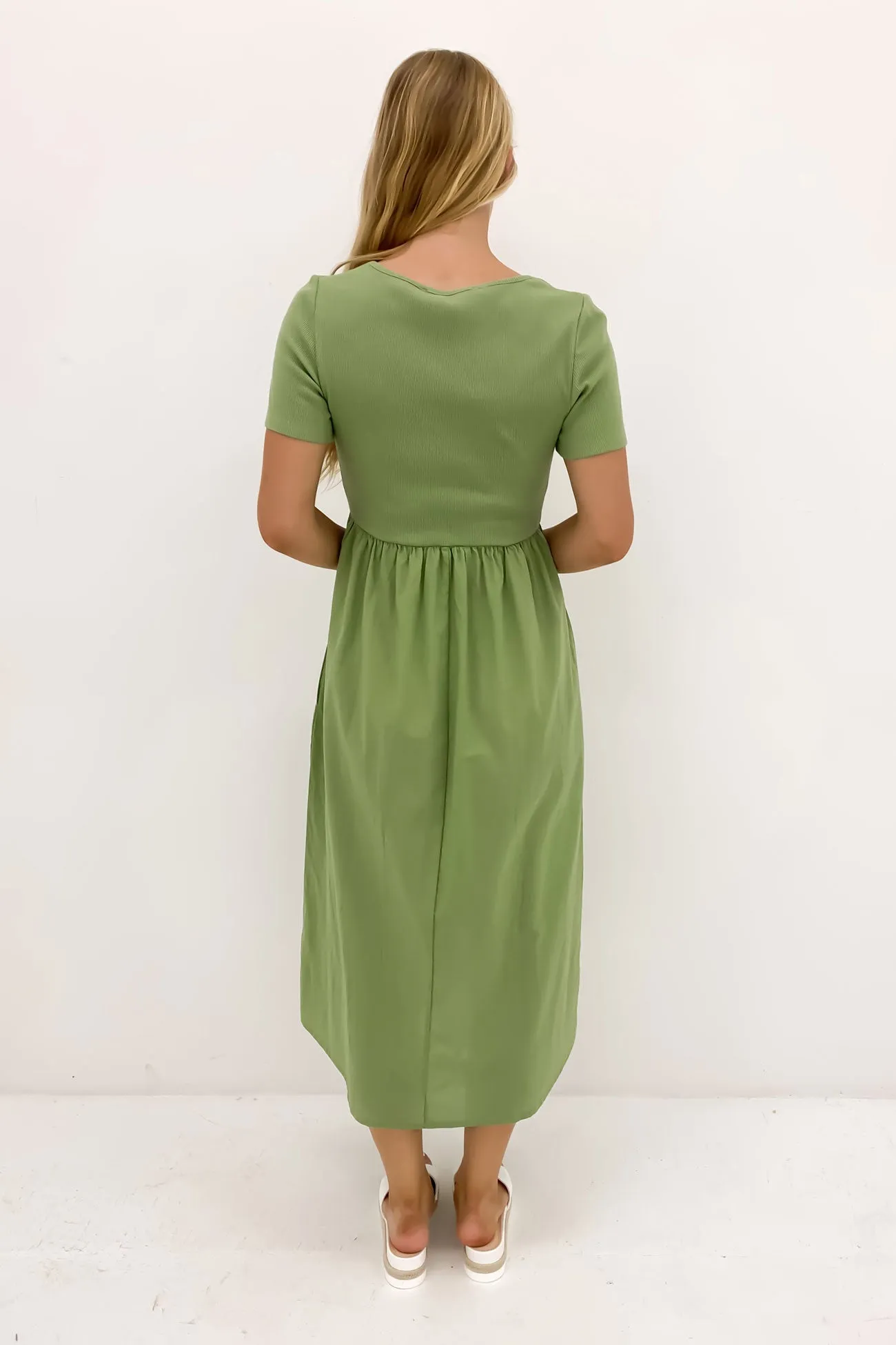 Ella Dress Moss Green