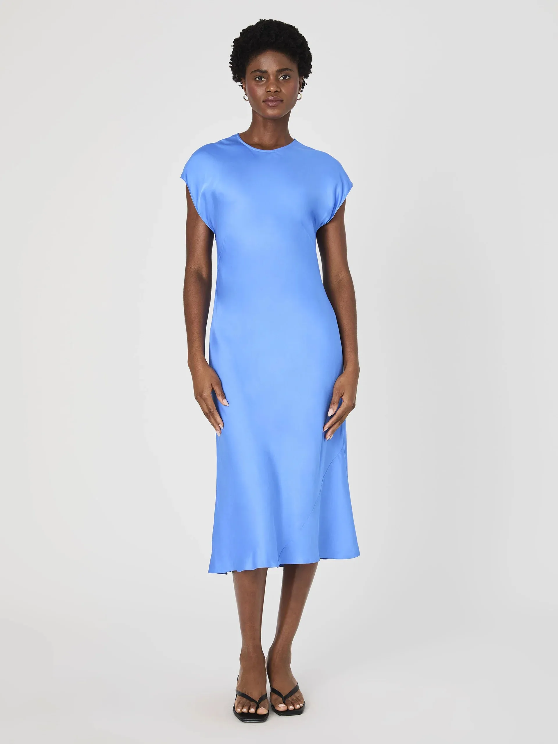 ENNIS SATIN MIDI DRESS