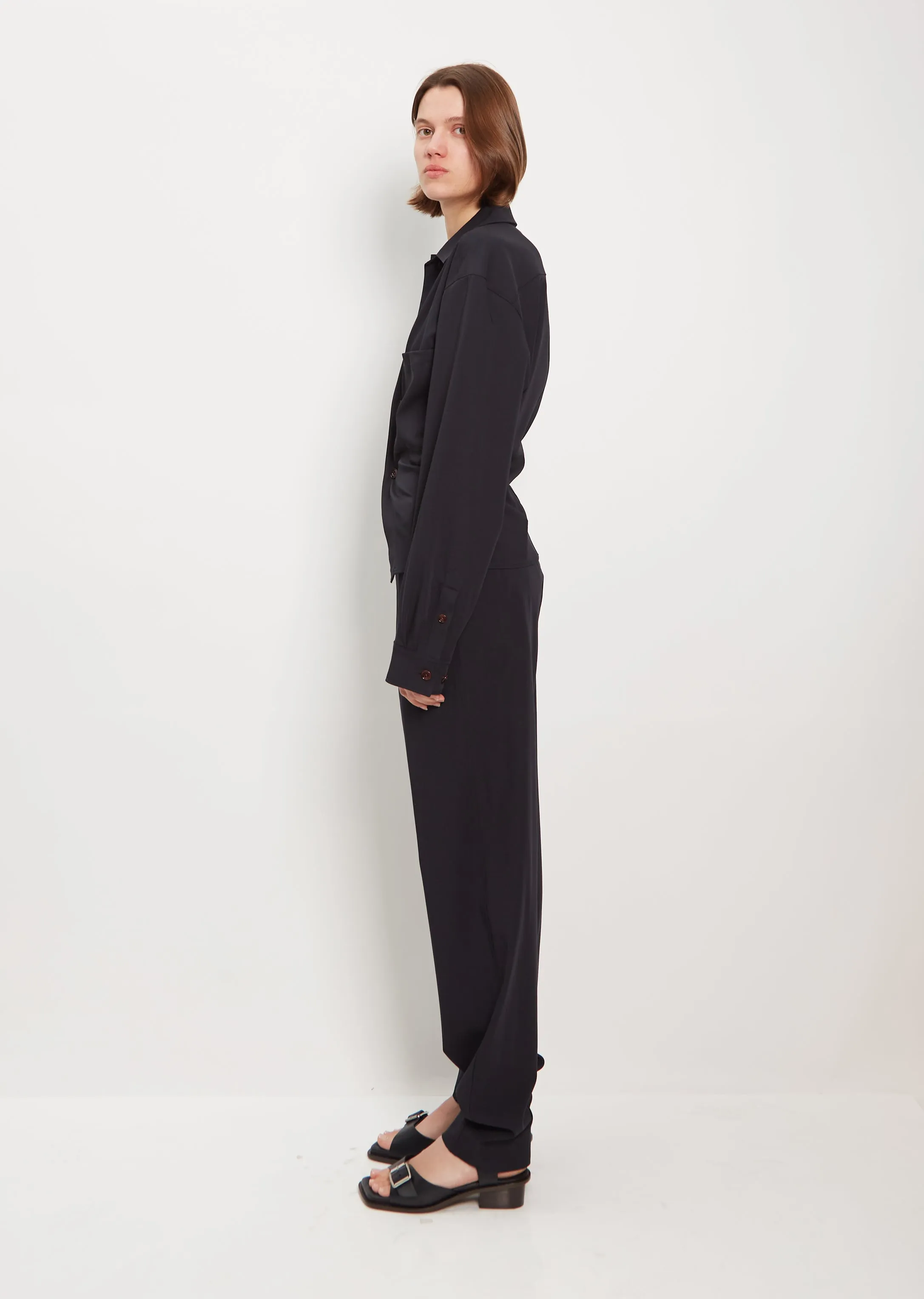 Fitted Two Pocket Wool Shirt