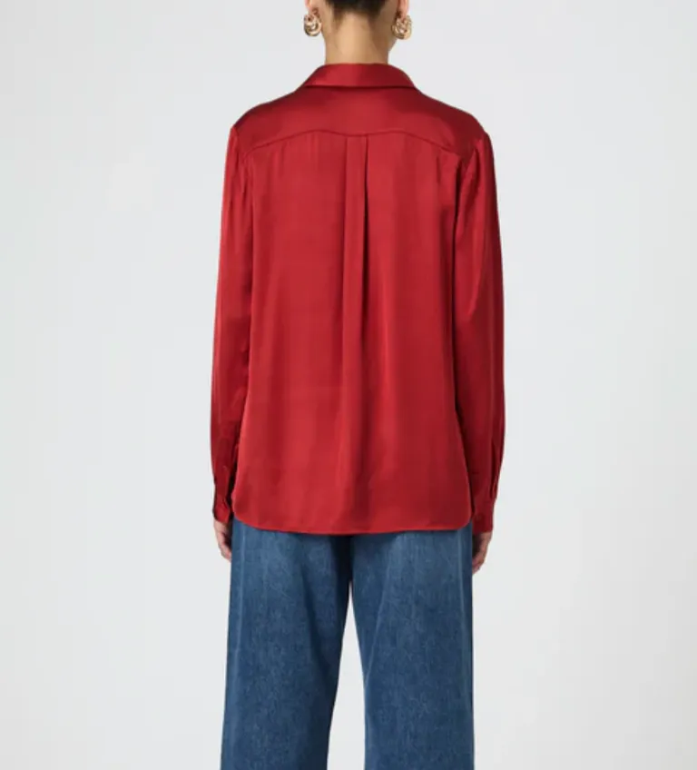 FRENCH CONNECTION ENNIS SATIN SHIRT