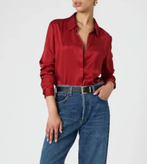 FRENCH CONNECTION ENNIS SATIN SHIRT