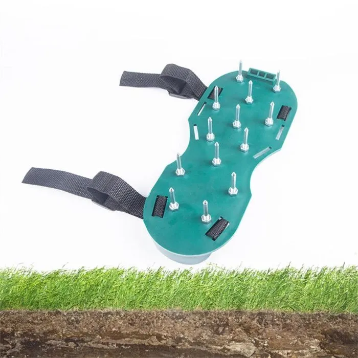Garden Lawn Aerator Shoes Spiked Sandals with Adjustable Straps