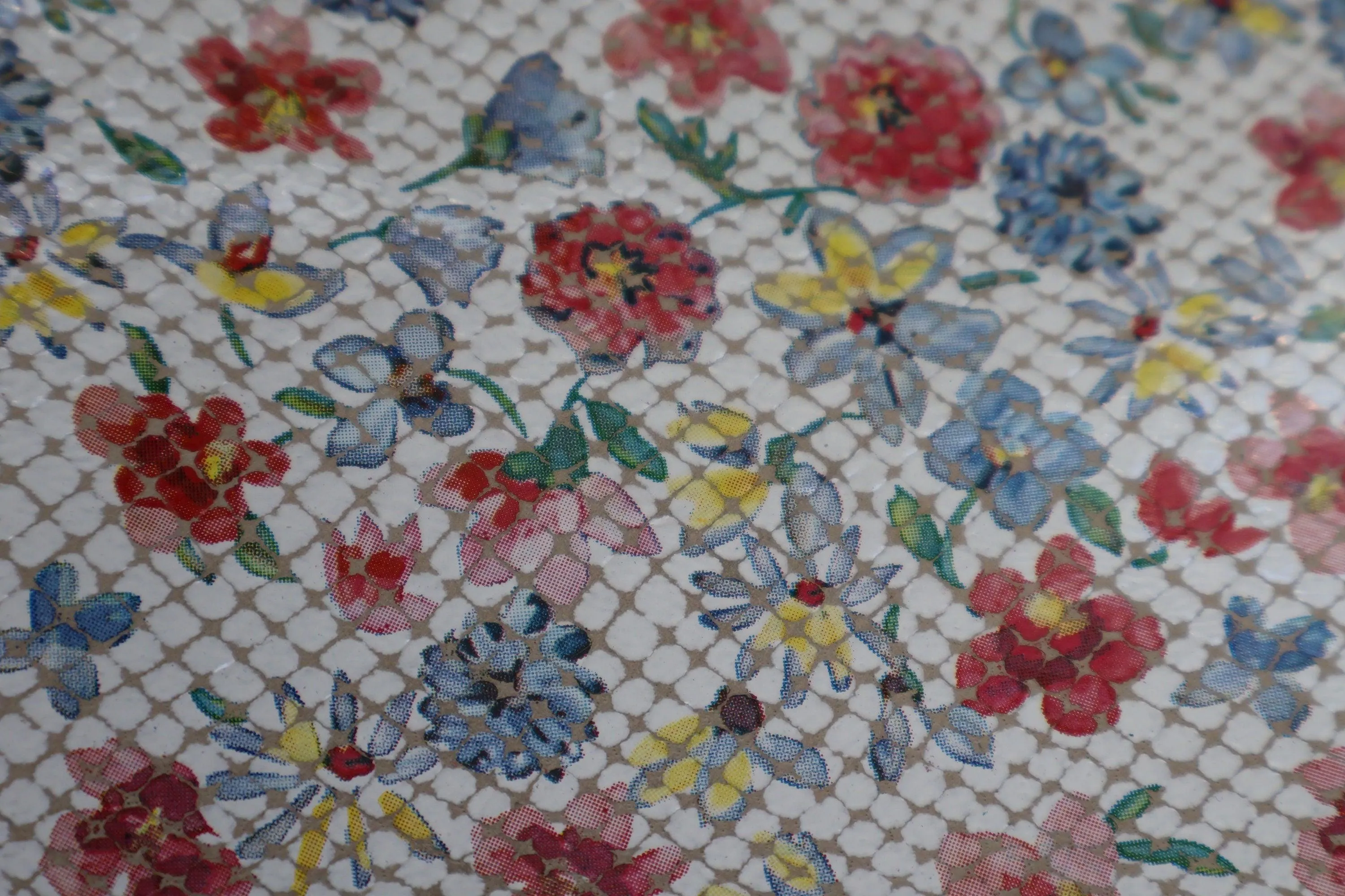 Goat suede printed leather, Genuine goat skin flowers print on suede, thickness 0,9mm(2 1/2oz)