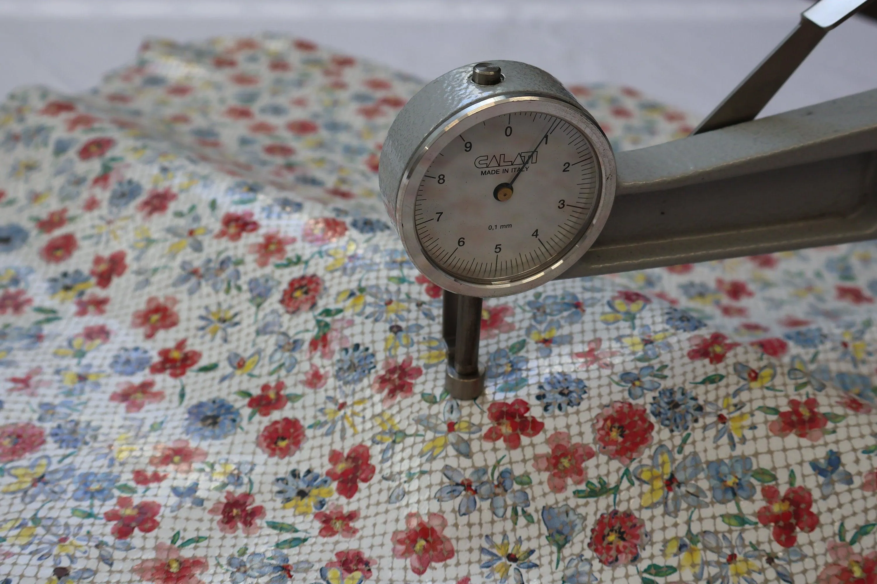 Goat suede printed leather, Genuine goat skin flowers print on suede, thickness 0,9mm(2 1/2oz)