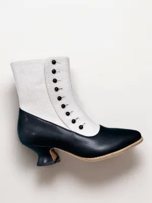 Handmade Vintage Victorian Buttoned Ankle Boots - Regency Era Inspired