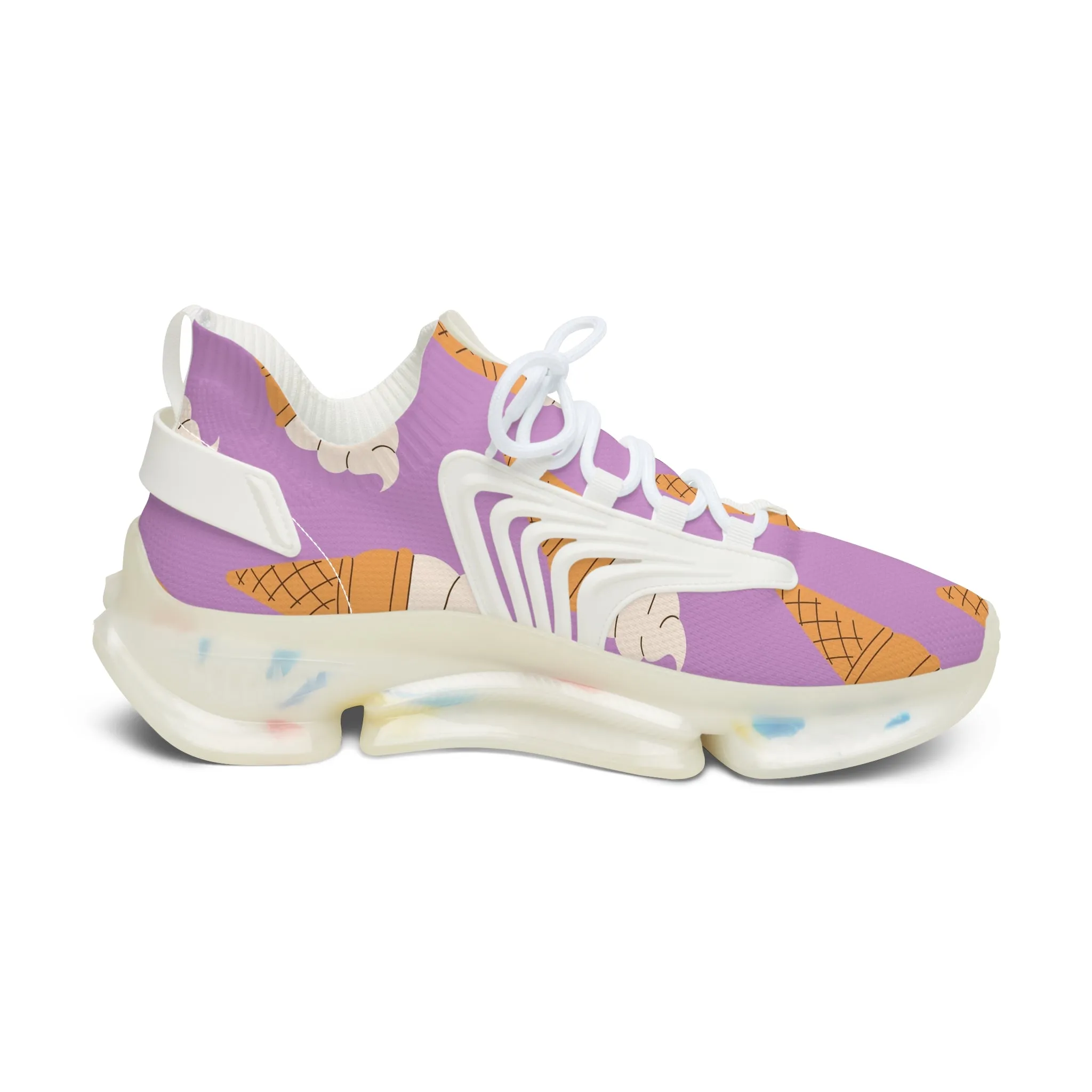 Ice Cream Cone Women's Mesh Sneakers