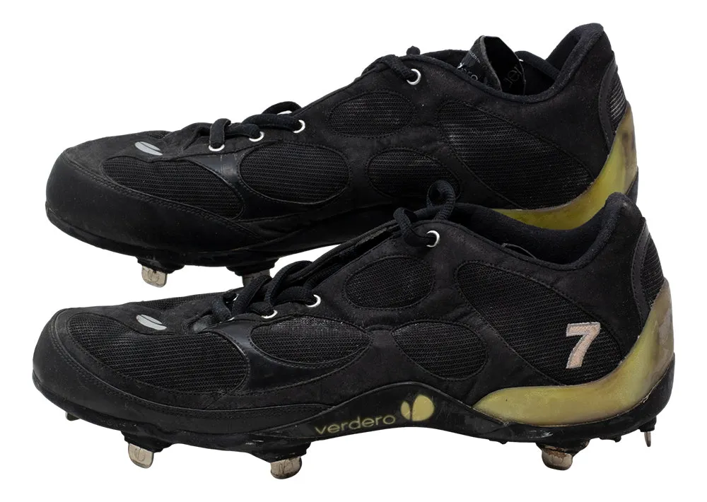 Ivan Rodriguez Texas Rangers Game Used Pair Of Verdero Baseball Cleats Hunt LOA