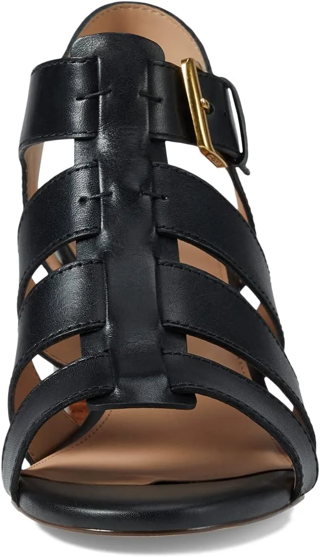 Josie Fisherman Sandal 65 mm Cole Haan, black leather