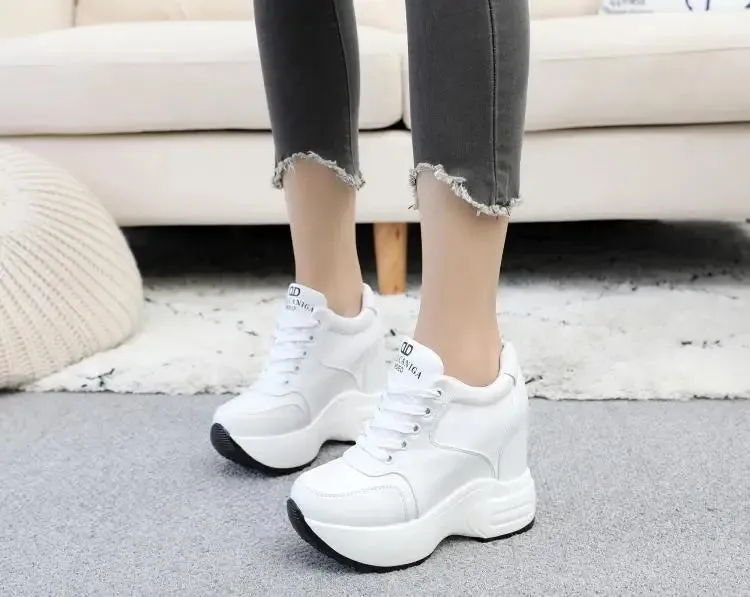 Joskaa 2024 New Popular White Platform Sneakers