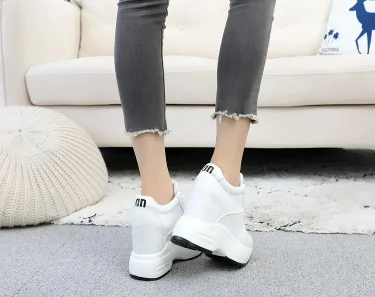Joskaa 2024 New Popular White Platform Sneakers