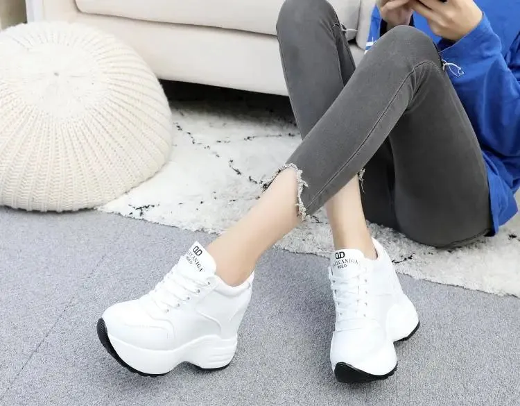 Joskaa 2024 New Popular White Platform Sneakers