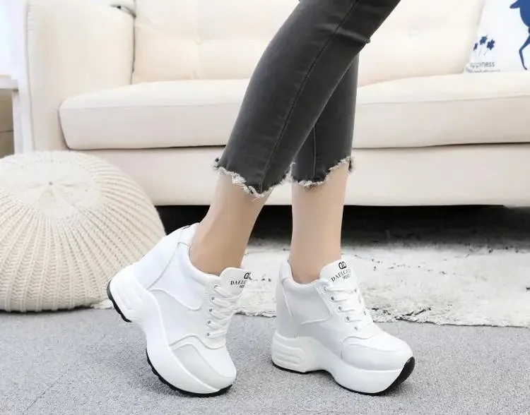Joskaa 2024 New Popular White Platform Sneakers