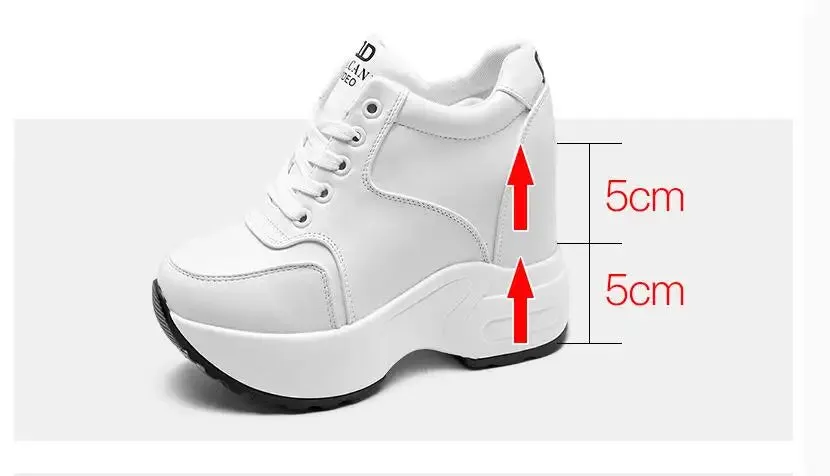 Joskaa 2024 New Popular White Platform Sneakers