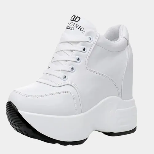Joskaa 2024 New Popular White Platform Sneakers