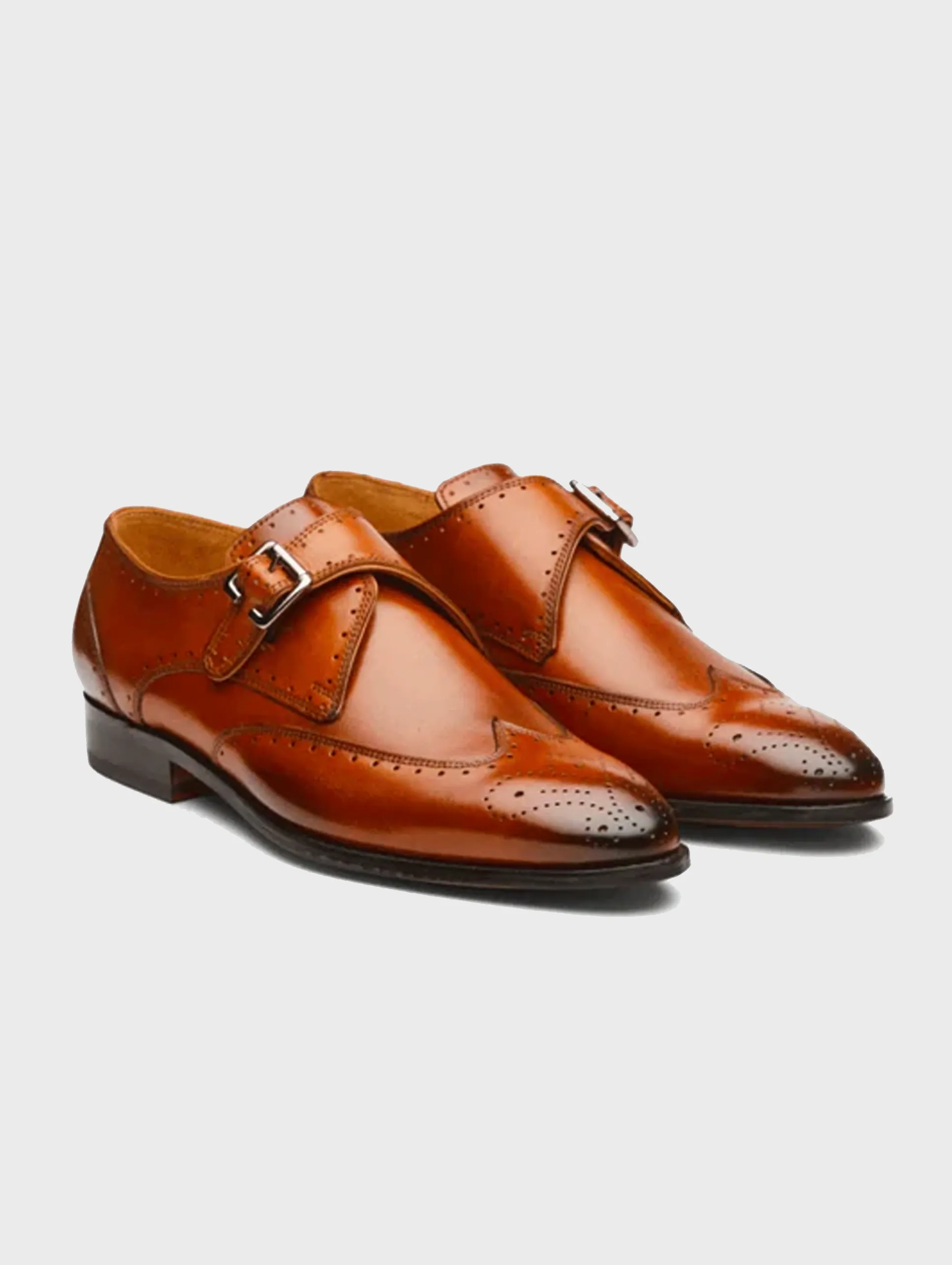 Kaiser Single Monk-strap - Cognac