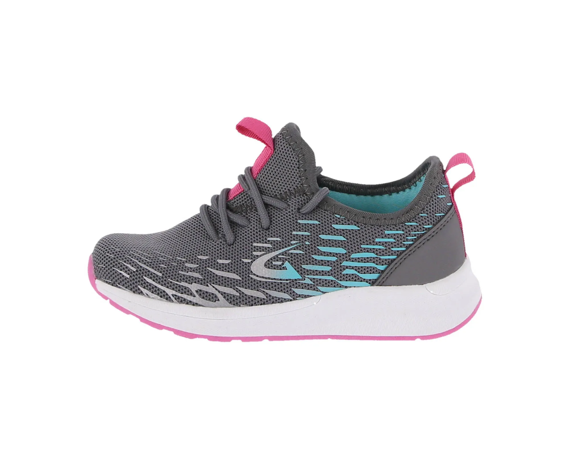 KID'S SHOES DARK GREY/FUCHSIA/TU MESH TENNIS SNEAKERS 4133K
