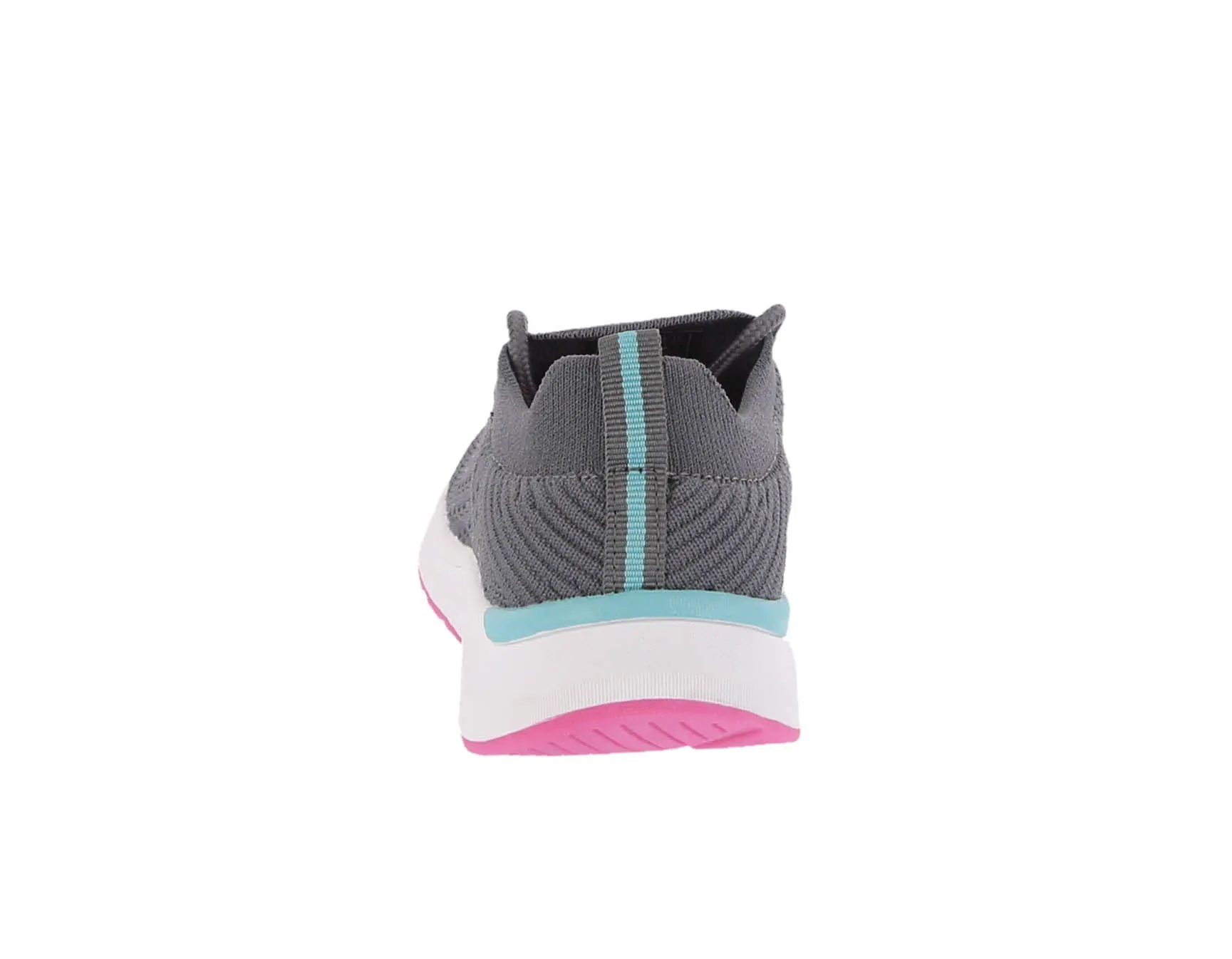 KID'S SHOES GRAY/PINK/BLUE FABRIC TENNIS SNEAKERS 4131K