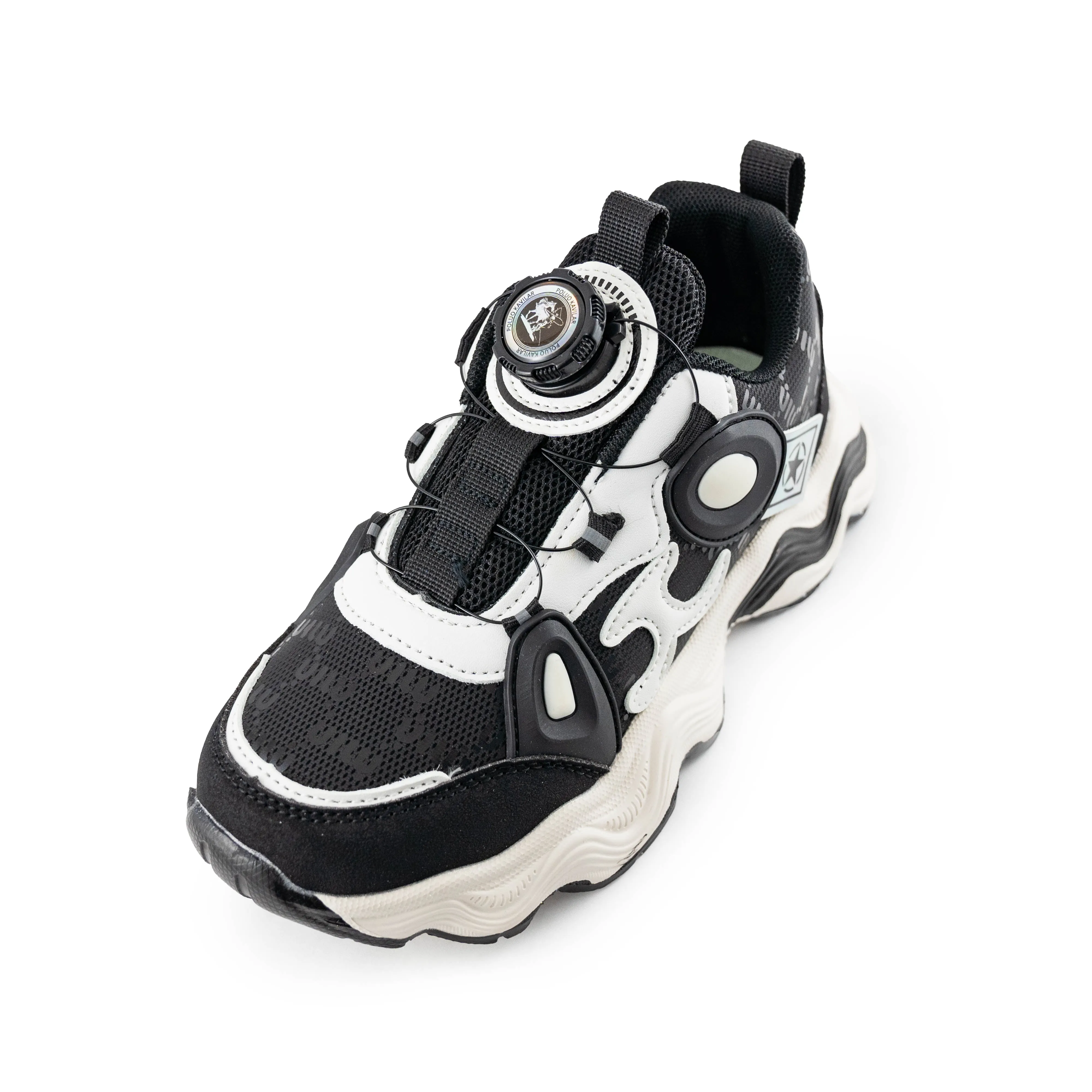 Kids'/Young Chunky Rotary buckle Sneakers - B28137 Black